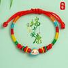 Festival del Bote Dragón Festival del Bote Dragón Adulto Cuatro Colores Zongzi Pulsera Colorida para Niños Hecha a Mano Tejido para Bebé Transferencia Cuerda Roja Lote Cuerda de Mano
