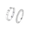 Anillos de Pareja, un Par de Anillos Vivos para Hombres y Mujeres, Anillos Abiertos de Moda y Sencillos, Regalos de Nicho de Alta Gama para el Día de San Valentín