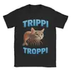 Camiseta Algodão Unisex Meme Italiano Brainrot Trippi Troppi Apparel