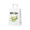 Bolsa de Regalo para el Festival del Bote del Dragón Estilo Ins Bolsa de Papel Creativa de Mano Bolsa de Empaque para el Festival de Zongzi Bolsa de Papel Kraft en Stock con Impresión de Logo