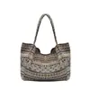 Estilo Coreano Vento Ins Floral Fofo Bolsa de Lona Design Sensação Bolsa de Ombro Único Feminina Grande Capacidade Casual Estampada Bolsa Tote Portátil