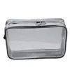Bolsa Portátil de Almacenamiento Cosmético para Viaje Bolsa de Artículos de Tocador Transparente de Gran Capacidad Bolsa Pequeña de Maquillaje Bolsa de Maquillaje de Malla de Nylon