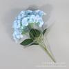 Flores Artificiais, Buquê de Hortênsias de 5 Cabeças, Arranjo de Flores de Parede, Decoração de Base, Arranjo Floral, Material Floral para Casamento, Hortênsia Artificial de 5 Cabeças