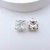 Colgante Cruz Colorida Zirconio Microincrustado Chapado en Cobre DIY Pulsera Collar Material Hecho a Mano Accesorios de Joyería