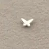 Acessórios de Unha em Liga de Cromo Borboleta Prata Mini Vazada Pequena Borboleta Strass Usável Decorações de Unha com Strass
