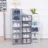 Caja de Zapatos Engrosada Caja de Almacenamiento de Plástico Transparente Artefacto de Almacenamiento de Sentido Simple Avanzado Entorno de Almacenamiento a Prueba de Polvo Zapatero Ecológico