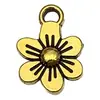 20 Estilos Mixtos de Girasoles Dorados Vintage, Flores de Loto, Rosas, Aretes DIY, Pulseras, Accesorios para Joyería, Colgantes Retro
