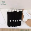 Jilin Luren Produz Meias Arrastão de Borda Enrolada Primavera e Outono 6025, Meias Casuais Finas Femininas, Meias Femininas de Algodão