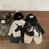 Suéter Moderno y Genial para Niños Otoño e Invierno Nuevo Estilo Coreano Bebé Elegante Borla Tejido Protector Ropa de Bebé de Moda