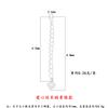 Plata Pura 999 Cadena de Extensión con Forma de Corazón y Gota de Agua Accesorios de Joyería de Plata Pura Cuerda Trenzada DIY Cadena en Forma de O Cadena de Pulsera Cadena de Extensión