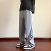 Pantalones casuales de hombre estilo Hong Kong, nueva colección primavera 2024, marca de moda Youth, pantalones rectos, pantalones largos deportivos, tienda de una pieza