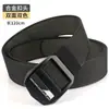 Cinturón de Nailon de Doble Cara Bicolor con Hebilla Giratoria de Nuevo Estilo para Hombre, Cinturón de Lona Versátil Intercambiable de Doble Uso Casual
