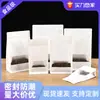 Janela autoportante de fábrica saco selado octogonal saco de papel kraft branco para alimentos saco selado para chá saco plástico atacado