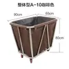 Carrinho de linho espessado específico para quartos de hotel, carrinho de armazenamento de roupa suja de aço inoxidável para lavanderia de hotel, carrinho de serviço, carrinho de empurrar manualmente