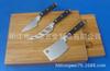 F-041Aa Caja de Queso de Bambú, Juego de Cuchillos para Queso, Cuchillo de Acero con Mango de Madera de Color, Cuchillo de Cocina Pequeño, Vajilla para Queso