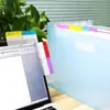 Etiquetas de índice de color transfronterizas notas adhesivas transparentes impermeables y escribibles pegatinas de notas adhesivas translúcidas etiquetas adhesivas de fuerte adhesivo