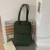 Bolsa tote casual de design exclusivo para mulheres, coleção de outono 2026, grande capacidade, cor sólida simples, bolsa de ombro para o dia a dia