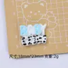 Vaca de Dibujos Animados Bebé Linda Hecho a Mano DIY Accesorios para Joyería Pegamento de Crema Resina Pequeños Accesorios Hebilla de Zapato con Agujero Material