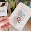 7411 Cuadros Transparentes Oso Estrella Verano Pinza para el Cabello Fresca Bolsa Portátil Clip para la Cabeza Accesorios para el Cabello Estilo Juvenil
