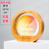 Madera Maciza Cristal Trofeo Personalizado Reunión Anual Empleado Destacado Equipo Creativo Madera Premio Medalla Souvenir Producción