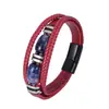 Pulseira de Pedra Olho de Tigre Masculina Amazon Venda Quente Transfronteiriça Couro Multicamadas Pulseira de Pedra Natural Masculina Pulseira com Fecho Magnético Joias