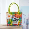 Color de Celebridad de Internet Verano Bolso de Mano Tejido de Plástico Linda Cesta de Regalo Centenie para Niños Bolsa de Regalo para la Mano Cesta de Verduras