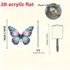 2Dflat - Un Juego de Ganchos de Mariposa Coloridos y Atractivos - No Requiere Taladrar, Ganchos para Puerta y Baño sin Marcas, Fáciles de Usar