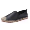 Novo Estilo Venda Direta da Fábrica Moda Casual Alpargatas Masculinas e Femininas, Sapatos Tecidos de Palha, Slip-On de Lona Respirável Sapatos Preguiçosos