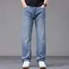 Novedad Primavera Verano 2026 Jeans Elásticos Holgados Rectos Ajustados para Hombre Pantalones Casuales para Hombre Moda Tendencia