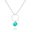 Collar de plata esterlina 925 con cristal de fresa, collar de piedra lunar de cristal natural, colgante pequeño y fresco, cadena para clavícula, joyería de comercio exterior