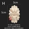Tallado en Madera Dongyang Madera Maciza Flor de Esquina Estilo Europeo Mini Calcomanía Redonda Accesorios para Muebles Flor para Puerta de Madera Flor Finamente Tallada Calcomanía de Madera Maciza Decoración