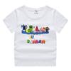 2023 nueva ropa infantil, camiseta de manga corta de verano para niños, camisa de algodón para niños y niñas, camiseta de media manga para bebés, top para niños