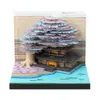 Árbol de Regalos Culturales Creativos Transfronterizos Escultura de Papel Casa del Árbol Calendario Decoración de Escritorio de Oficina Bloc de Notas Estéreo 3D