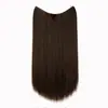 Peluca de una pieza en forma de V y U para mujer, extensiones de cabello lacio largo y esponjoso mejoradas para aumentar el volumen del cabello, parches de extensiones de cabello invisibles