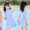 Traje de baño infantil Verano Nuevo Pequeño, Mediano y Grande Infantil Niñas Casual Deportes Acuáticos Traje de baño Traje de baño Equipo de Natación Estudiante