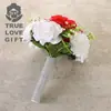 Buquê de Casamento peça de diamante cabo noiva coreana arremesso manual Bola de Flores adereços de fotografia de viagem buquê de rosas simulação fábrica