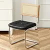 Silla de ratán silla nórdica de madera maciza para el hogar silla de comedor de diseño silla de segunda mano silla网红 cafetería hotel ocio silla ins
