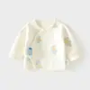 Ropa interior cálida para bebé recién nacido, media espalda, sin costuras, capa de aire, más algodón, engrosada para recién nacido, traje de monje, parte superior