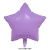 Globo de Película de Aluminio Estrella de Cinco Puntas Versión Ligera de 5 Pulgadas 10 Pulgadas 18 Pulgadas Globo Estrella de Color Puro Decoración para Fiesta de Cumpleaños Venta al por Mayor