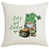 Nueva calle transfronteriza. Funda de Almohada Día de San Patricio Enano Trébol de la Suerte Festival Irlandés Funda de Almohada Cojín