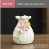 Flores de Cerámica Recogidas a Mano, Mini Jarrones Hidropónicos Creativos, Mesas de Café, Recipientes Pequeños para Flores Frescas, Adornos Decorativos, Arreglos Florales para Sala de Estar