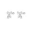 Aretes de Flor Dulces Aretes de Oreja de Tornillo de Orquídea Suzuki con Diseño de Nicho Avanzado Simple Elegante