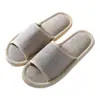 Club de Salón de Belleza Hotel de Alojamiento Especial Zapatillas Especiales Zapatillas para Piso de Interior Lino Engrosado Punta Abierta Zapatillas Caseras Venta al por Mayor