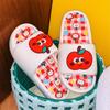 Bonitas pantuflas de verano de manzana roja para mujer, de Eva, para uso en interiores y exteriores, cómodas e interesantes, con colores de contraste personalizados.