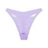 Tanga al por mayor de encaje de color sólido de alta elasticidad sexy de algodón entrepierna tanga damas Amazon transfronterizo