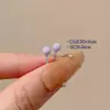 Brincos de Biocerâmica para Mulheres, Tachos de Orelha Antialérgicos de Grau Médico, Anti-Obstrução para Estudantes, Não é Necessário Remover ao Dormir, Brincos de Cerâmica para Homens