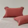 Fundas de Almohada de Algodón Cepillado 100S de Hotel Cinco Estrellas, Fundas de Almohada de Algodón Puro, Par de Fundas Interiores para Relleno de Almohada 48X74Cm