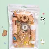 Conjunto de Papelaria de Animais Fofos de Desenho Animado, Essencial para o Início das Aulas, Pacote de Presente de Papelaria Panda Capivara, Presente para o Dia das Crianças