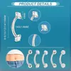 Anillos para Ombligo de Acero Inoxidable al por Mayor en Stock del Fabricante con Bolas Redondas de Ópalo Genuino, Joyería Popular de Piercing Corporal Transfronterizo