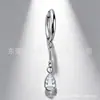 Aro de Titanio F136 Colgante de Circonita Anillo para Cartílago del Oído Cuerpo de Aleación de Titanio G23 Joyería para Piercing en el Cuerpo Pendientes Fábrica Transfronteriza